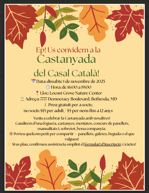 Castanyada del Casal&nbsp;Català